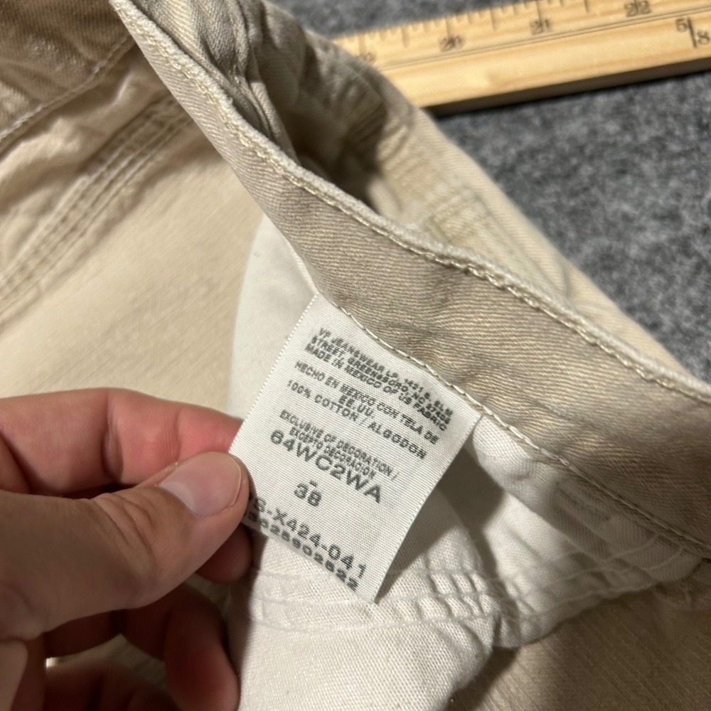 Wrangler Hero Tan Carpenter Shorts Baggy Skater Y2K Retro Size 38 - Picture 4 of 6